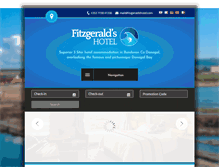 Tablet Screenshot of fitzgeraldshotel.com